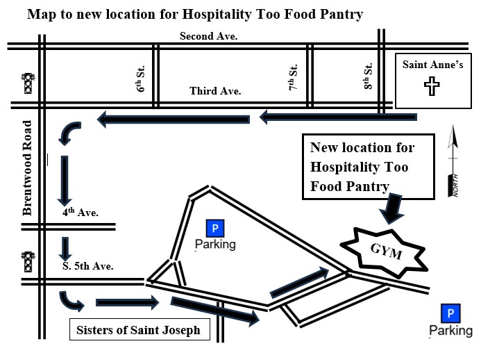 Map to St Joes
